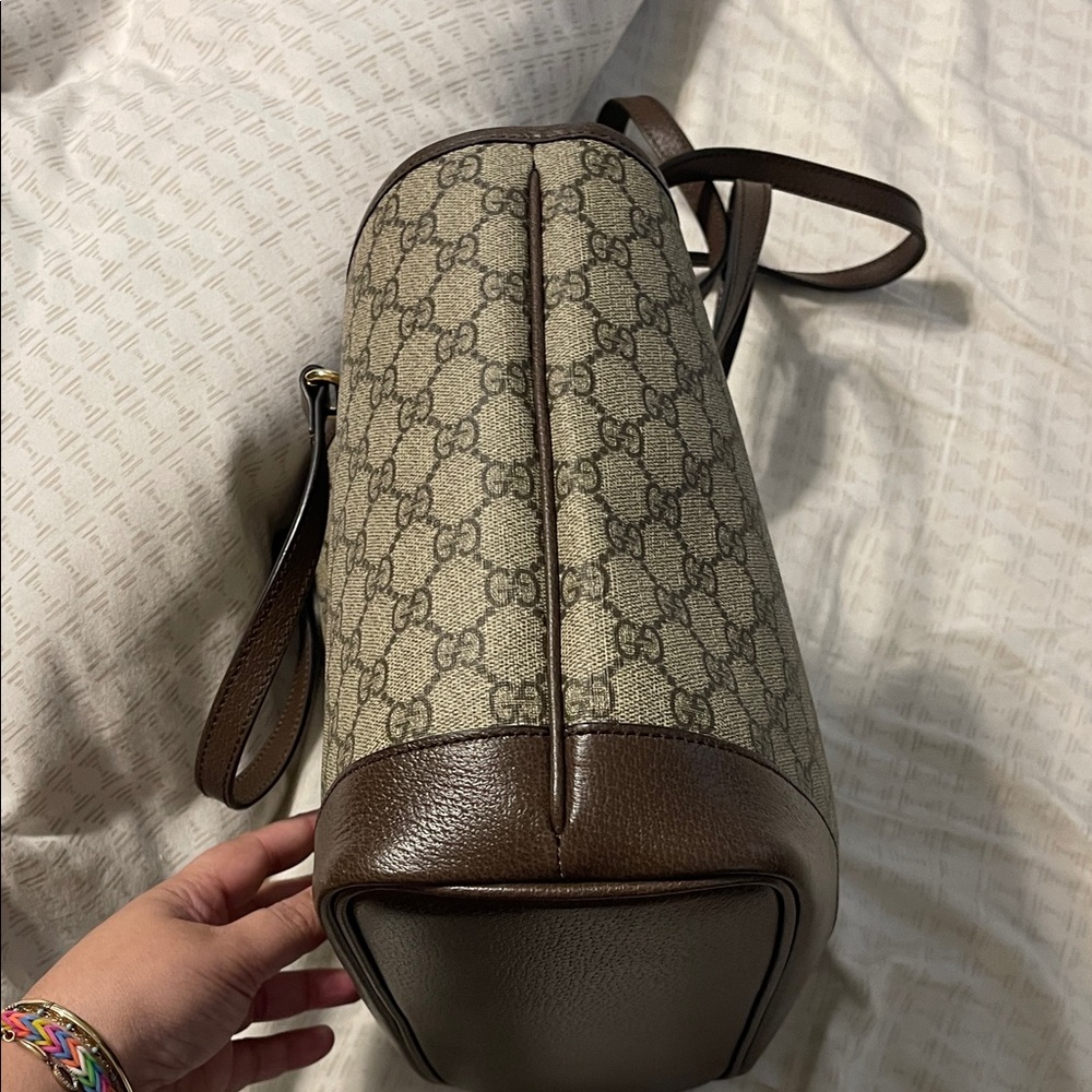 Gucci Supreme Brown Monogram Ophedia Tote Bag - Picture 7 of 16